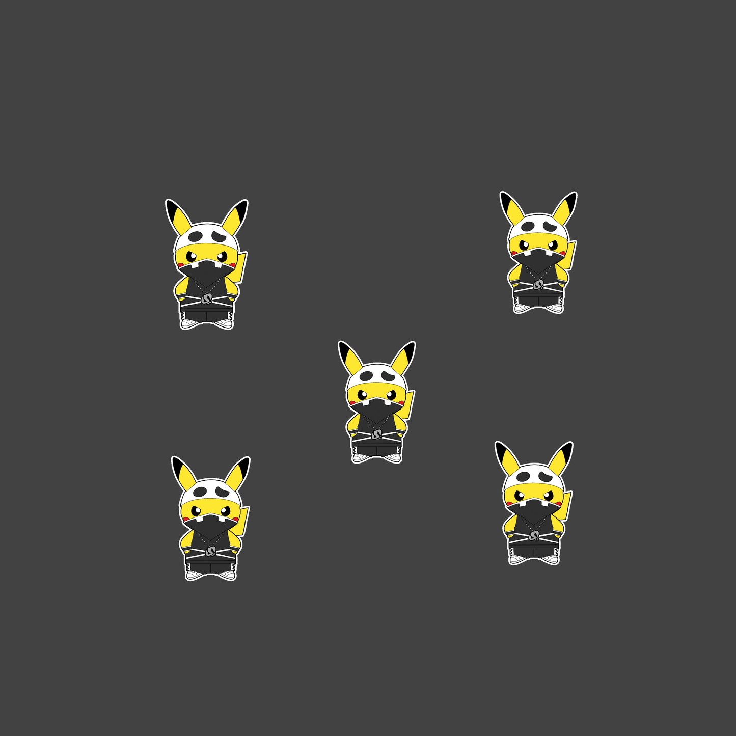 Team Skull Pikachu Sticker