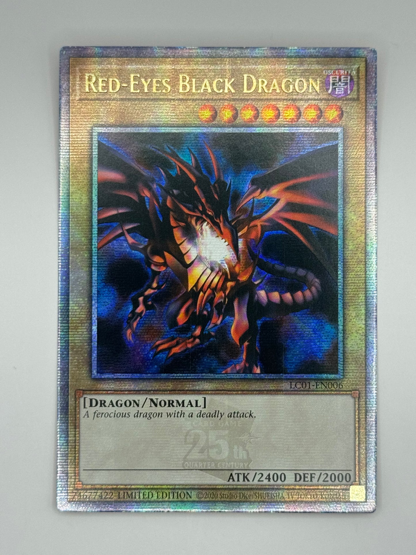 Red-Eyes Black Dragon (Quarter Century Secret Rare) - Legendary Collection: 25th Anniversary Edition