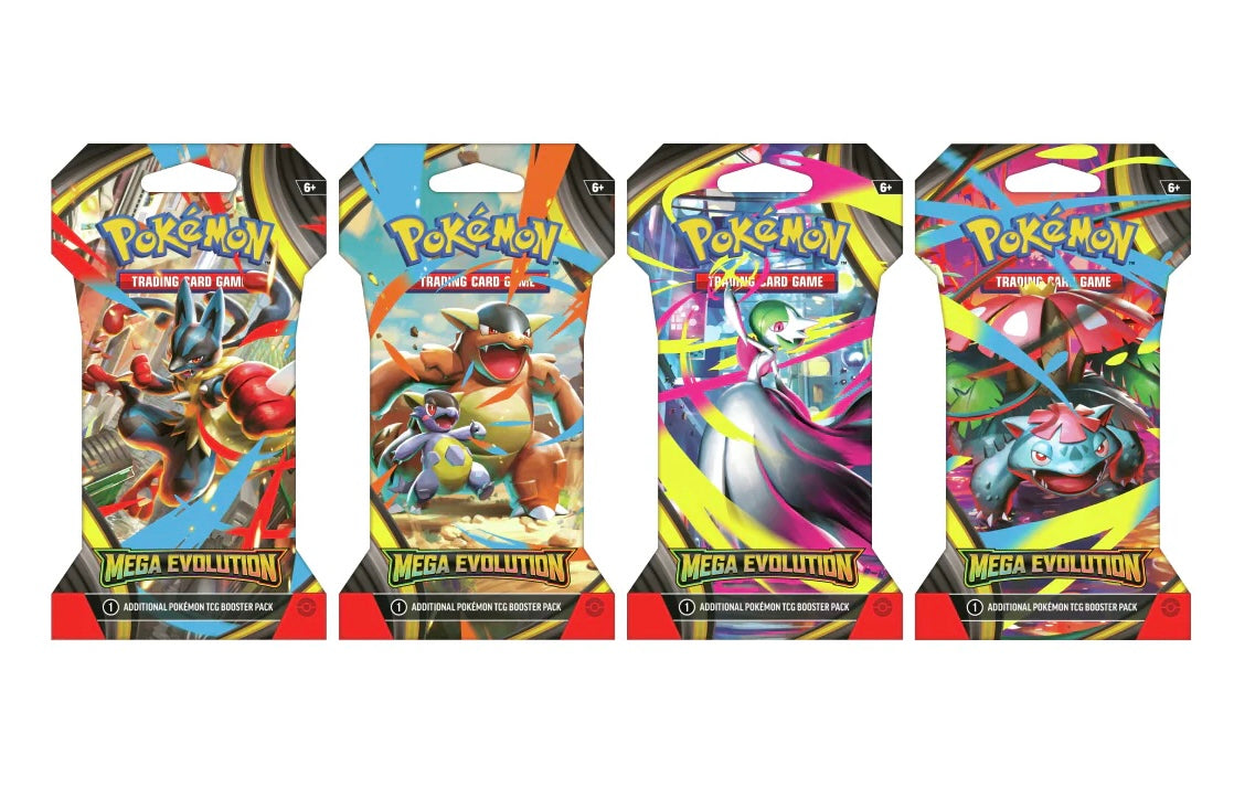 Sleeved pack of Mega Evolution