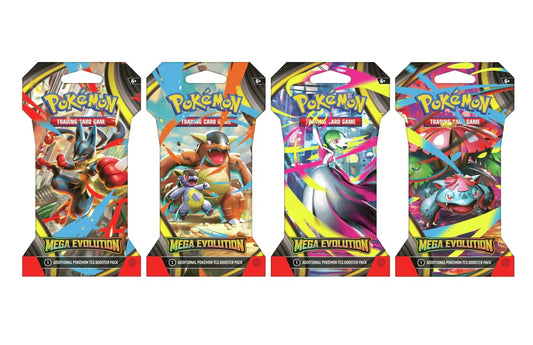 Sleeved pack of Mega Evolution